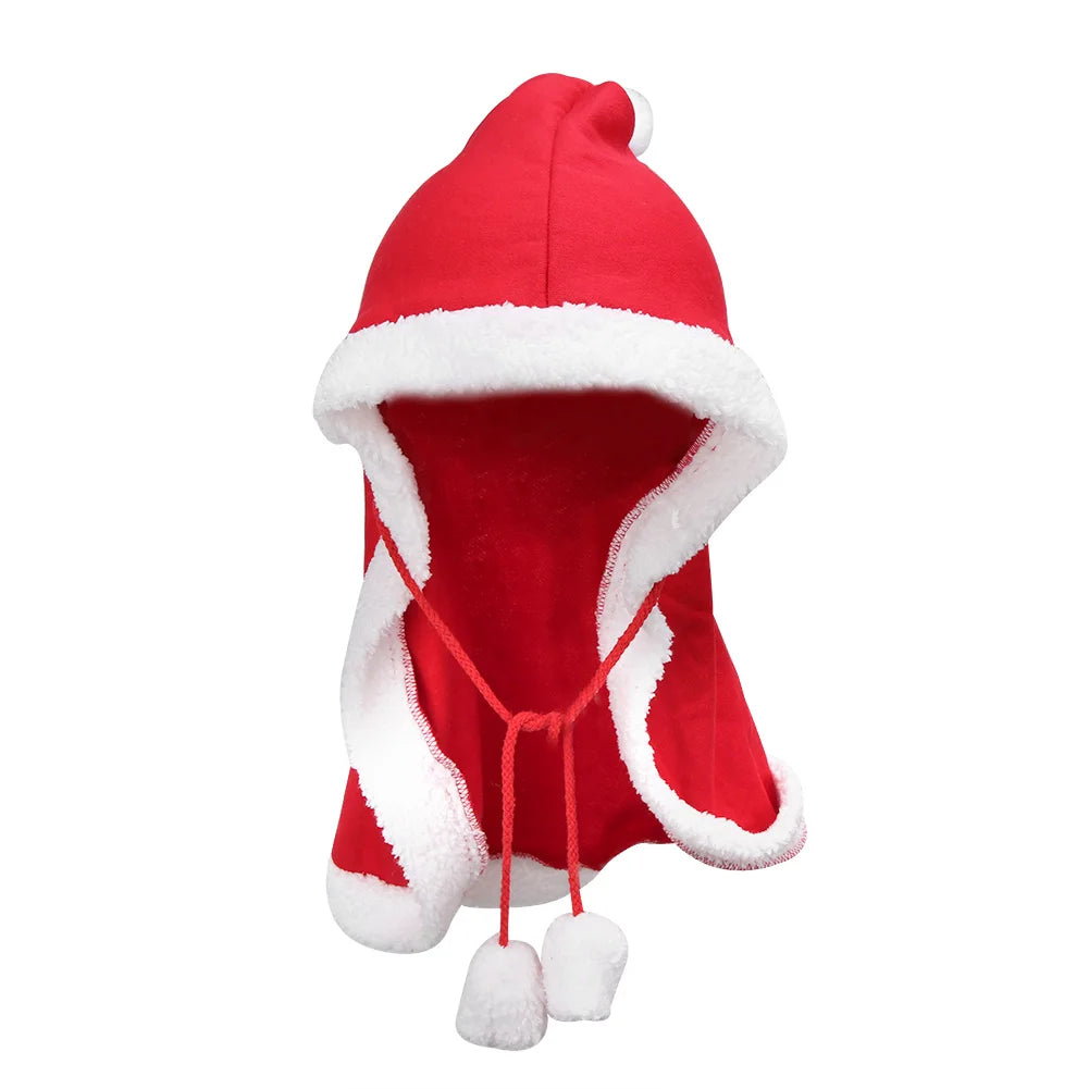 Pet Christmas Clothes Cloak Santa Cute Dog Christmas Clothes Festival Comfortable Shawl for for Pet Party Peaceful Pleasures Health and Wellness