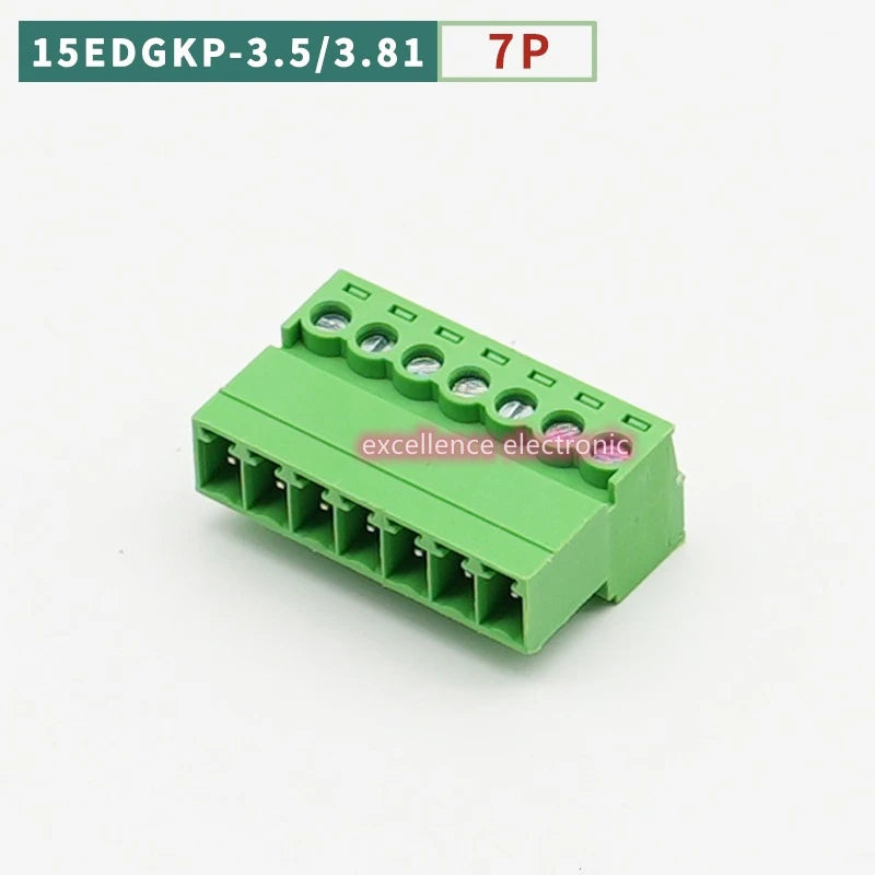 10PCS 15EDGKP 3.81mm/3.5mm Welding Free Aerial Docking Plug-in Terminal Block Female Socket 2P 3P 4P-12P 3.5/3.81 Pitch Peaceful Pleasures Health and Wellness 7P 3.81mm