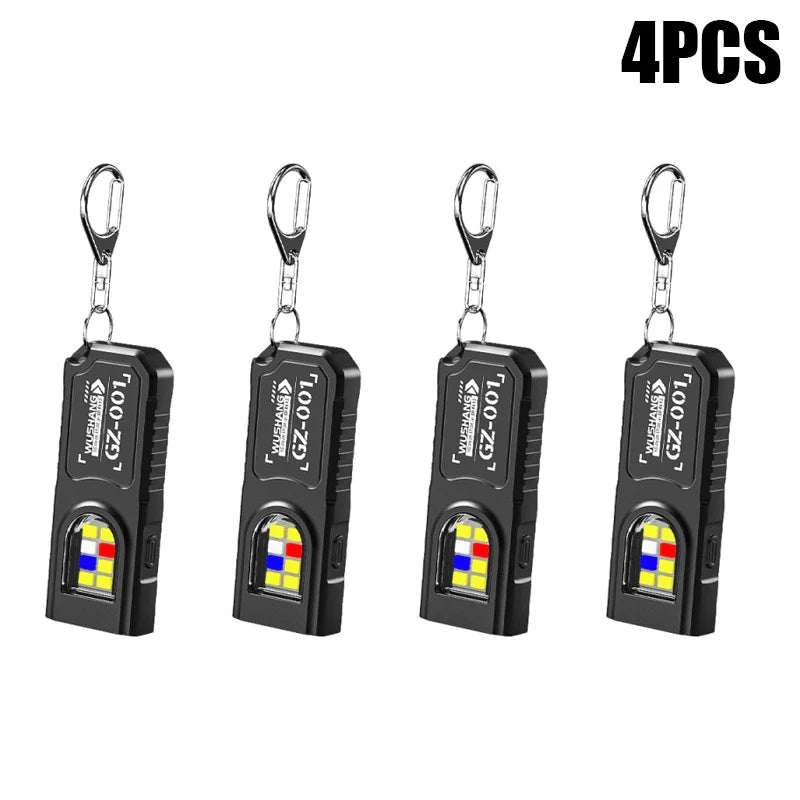 KDULIT Mini COB LED Keychain Flashlight | USB-C Rechargeable
