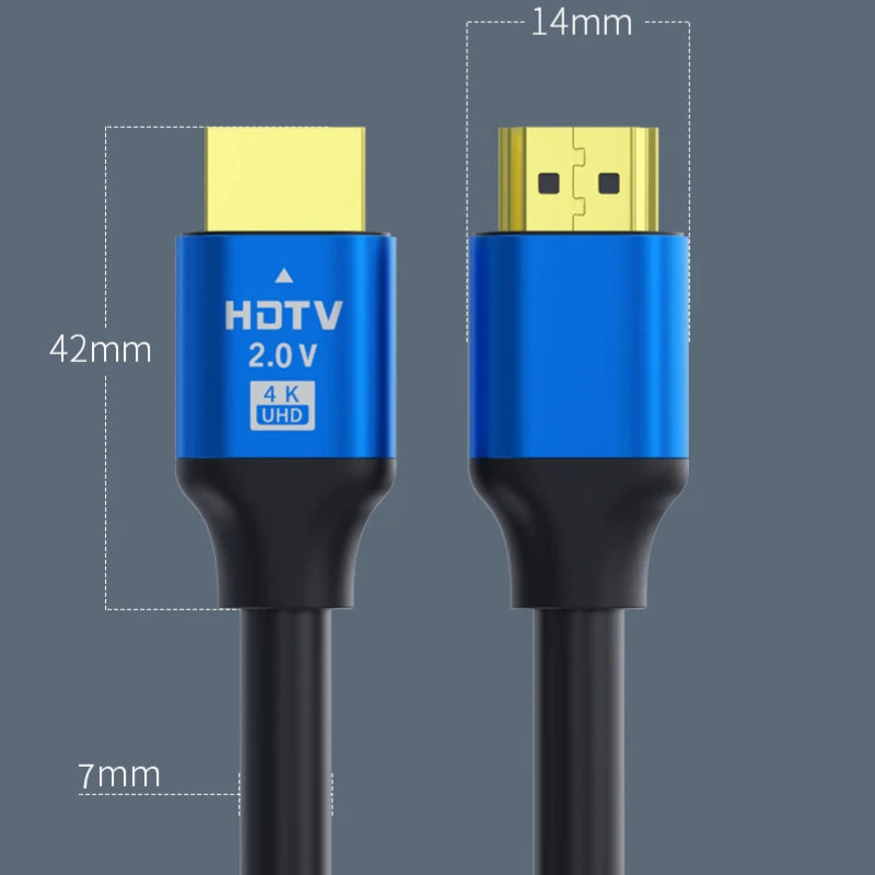 HDMI-Compatible Cable 2.0 4K 60hz High Speed HDMI Cables Compatible Ultra HD 2K 1080P HDMI Cable Compatible For PS4 TV Laptop Peaceful Pleasures Health and Wellness