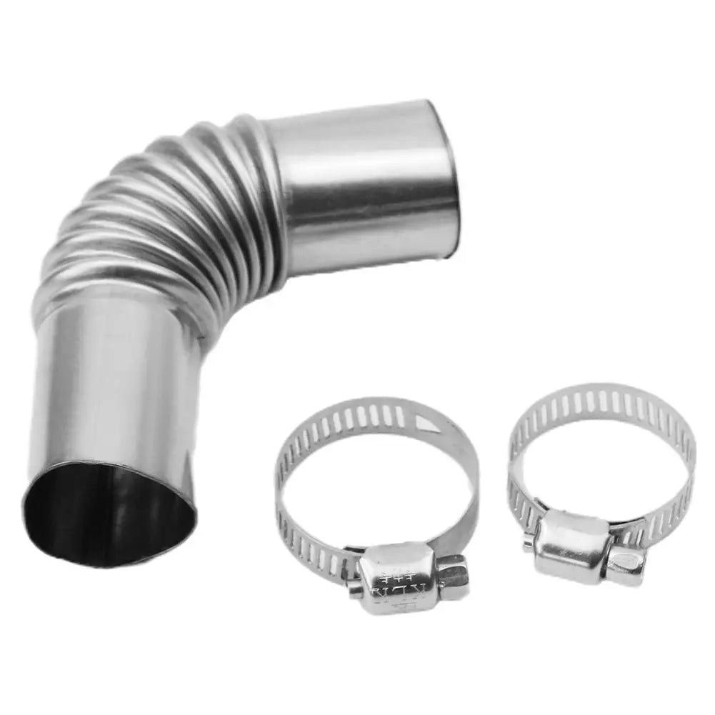 24mm Diesel Heater Exhaust Elbow Connector + Clamps | Webasto Exhaust Pipe Connector Peaceful Pleasures Health and Wellness