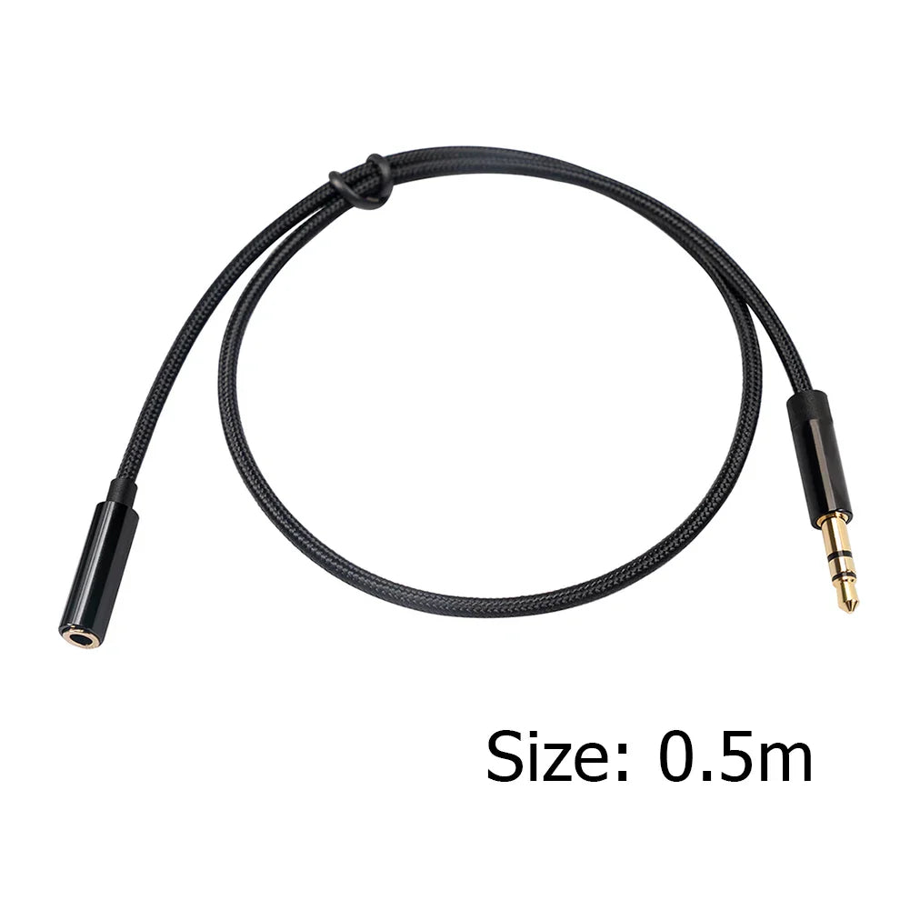 3.5mm Male to Female Audio Extension Cable – Aux Adapter