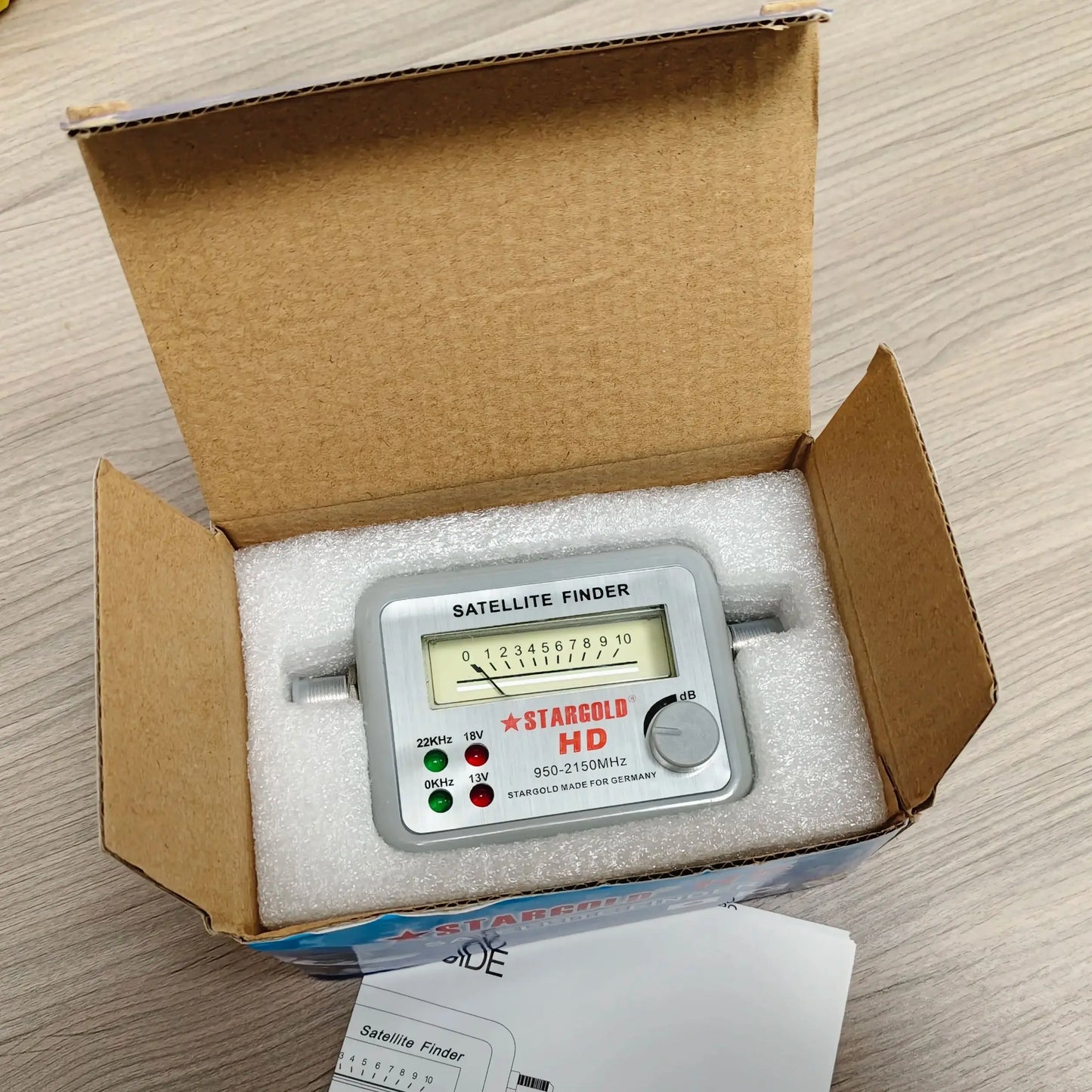 Satellite Dish Alignment Tool – 4 LED Signal Strength Meter