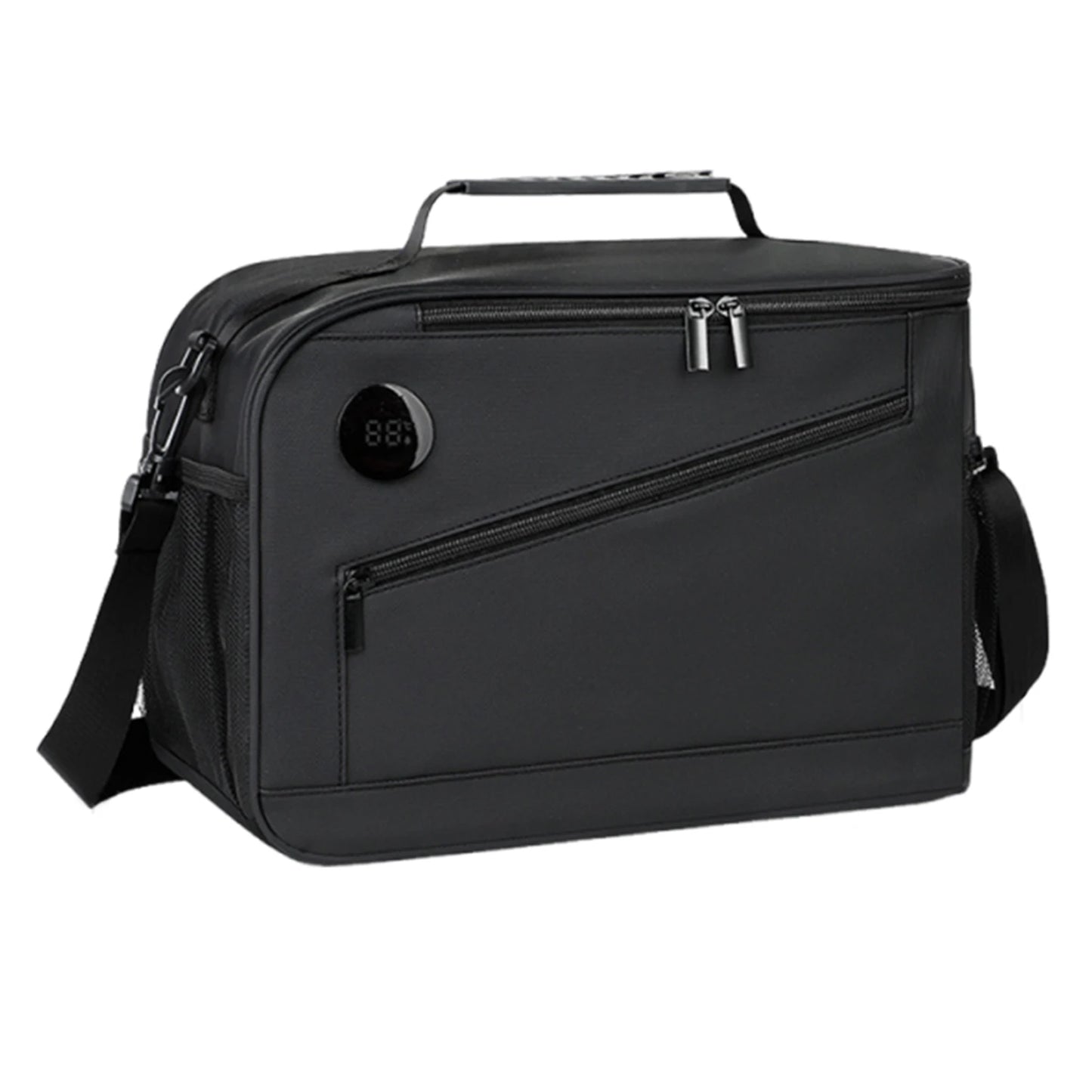 Cooler Bag with Shoulder Strap Insulated Lunch Bag Portable Travel Cooler Bags for Camping Beach Picnic Fishing Outdoor Peaceful Pleasures Health and Wellness Black