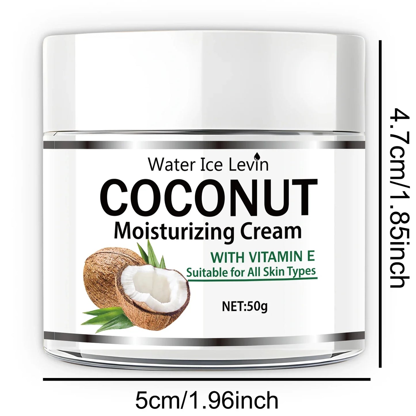 Coconut Oil Face Cream – Collagen, Retinol & Hyaluronic Acid 50g
