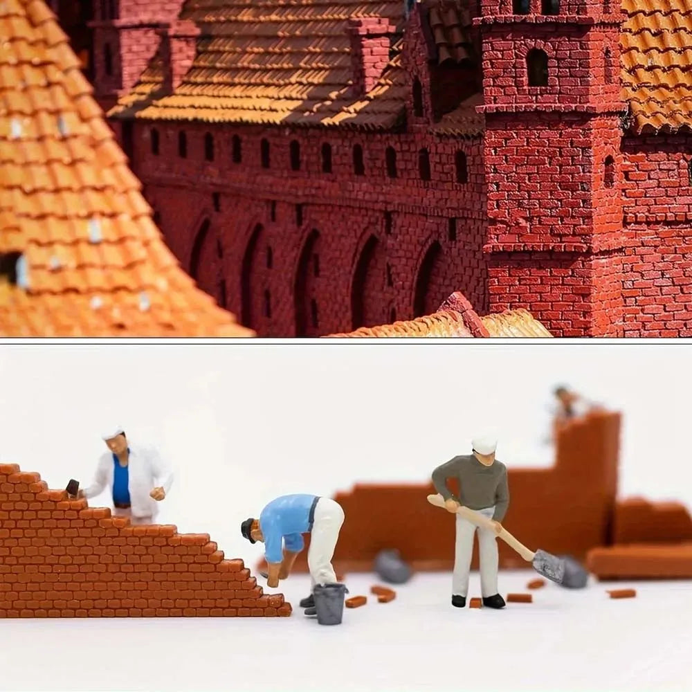 Miniature Clay Bricks for Dollhouse, Crafts & Landscaping