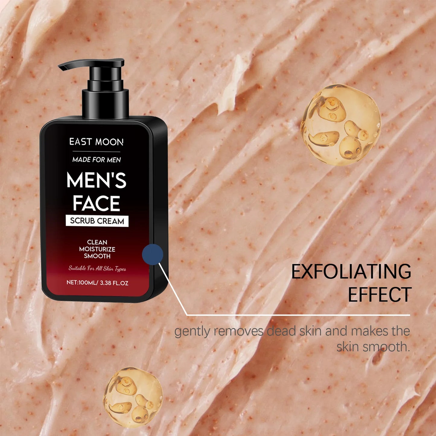 East Moon Men's Face Scrub – Oil Control & Blackhead Removal