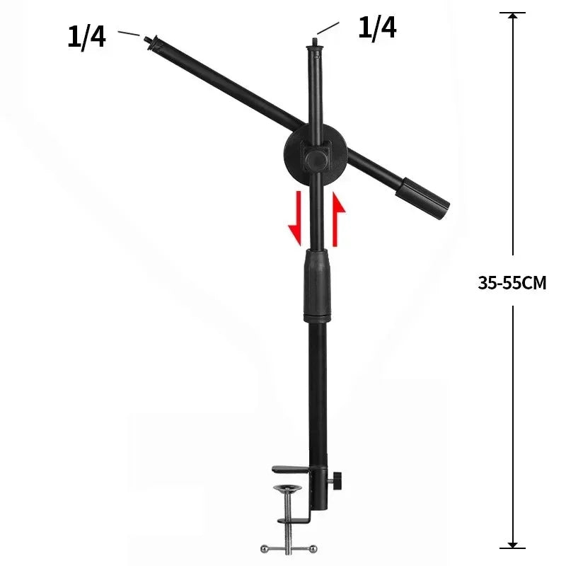 Overhead Phone Tripod Stand | Articulated Arm Table Mount