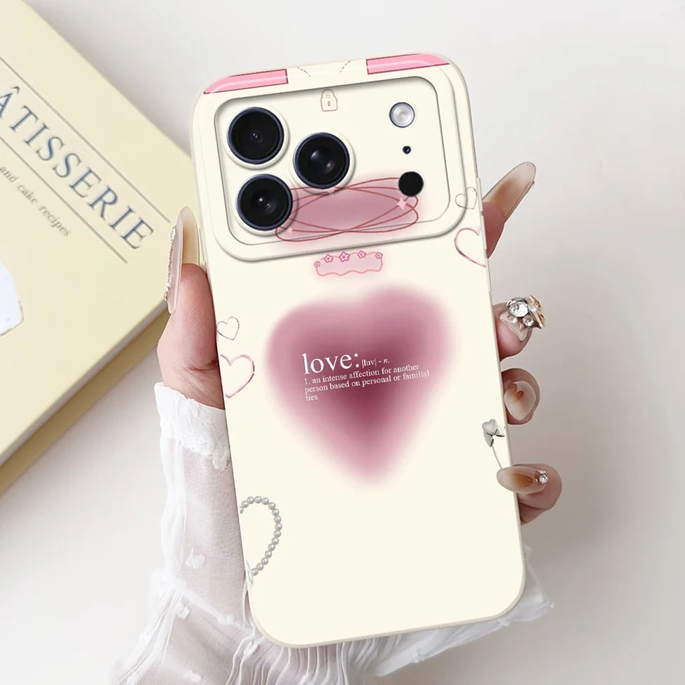 iPhone 17 Pro Silicone Case | Cute Kawaii Floral Painted Cover