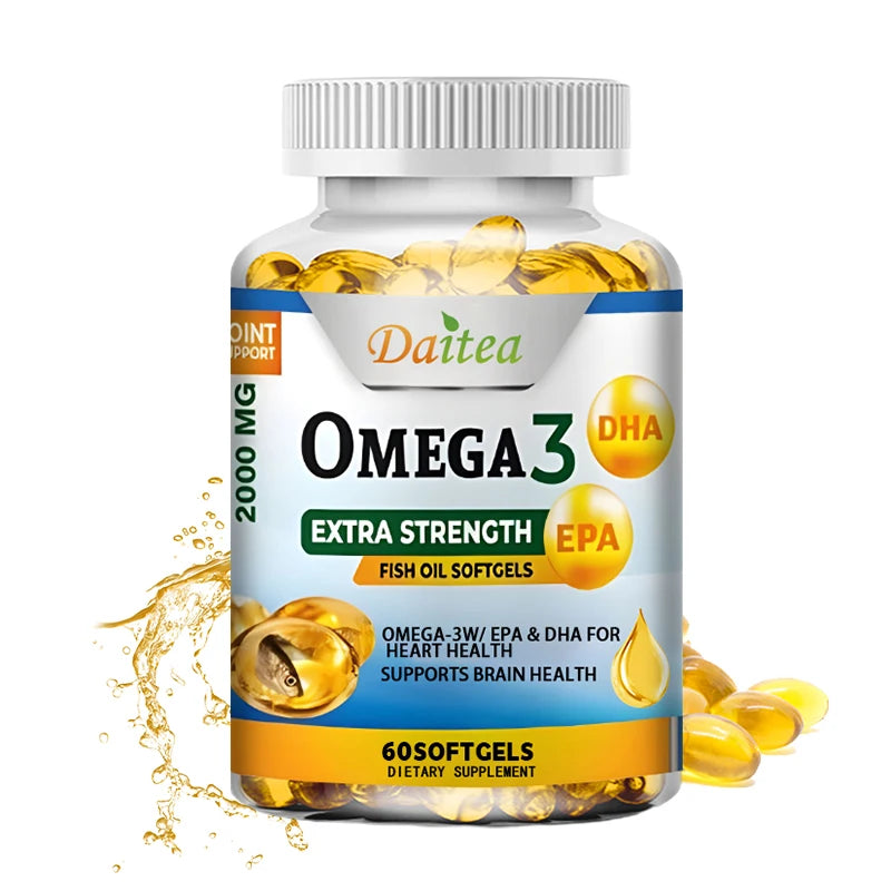 Fish Oil Omega-3 Softgels | Heart, Brain & Joint Health