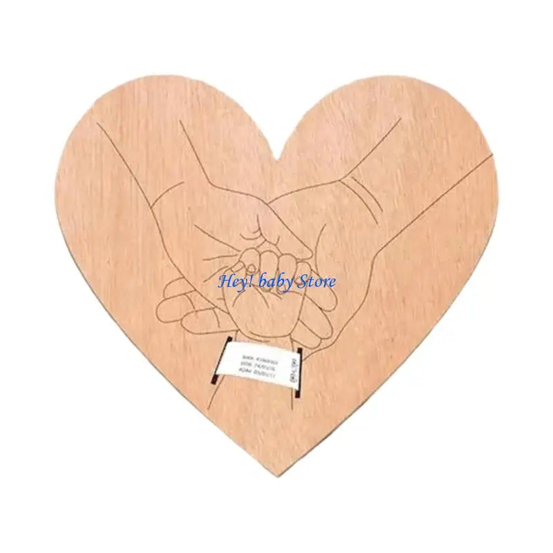 Wooden Baby Birth Announcement Board – Newborn Photo Plaque
