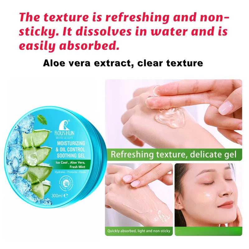 ROUSHUN Aloe Vera Hydrating Gel – Nourishing & Non-Greasy