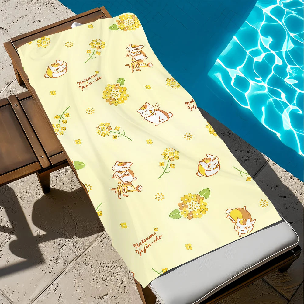 Nyanko-Sensei Natsume's Book of Friends Quick-Dry Beach Towel