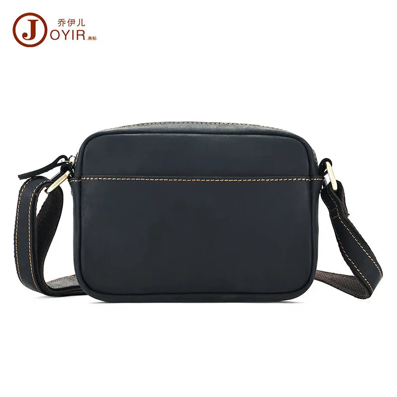 Men's Genuine Leather Retro Crossbody Messenger Bag