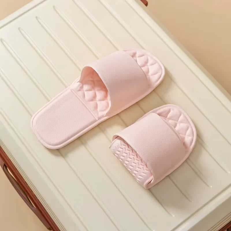 Women's Foldable Travel Slippers – Anti-Slip Washable Bath Slides