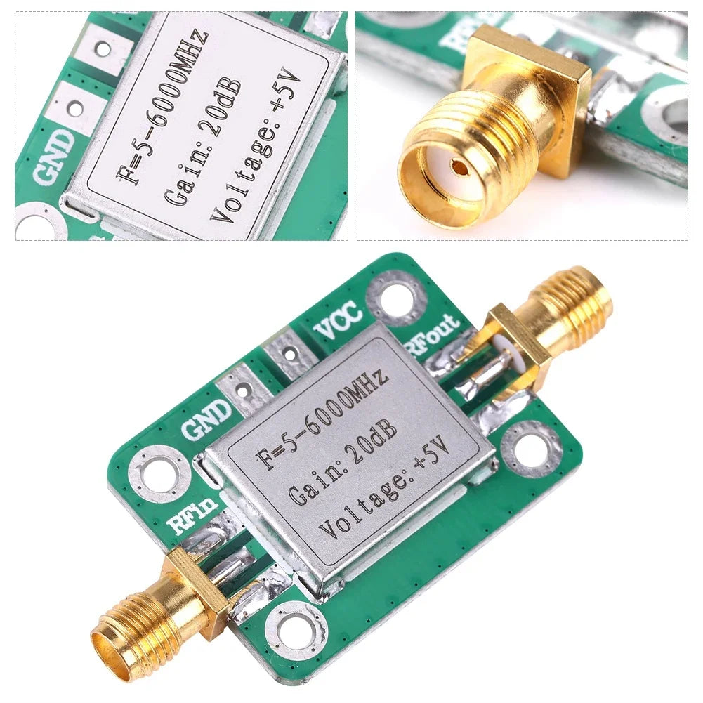 5-6000MHz Power Amplifier Gain 20dB Broadband RF VHF UHF Module