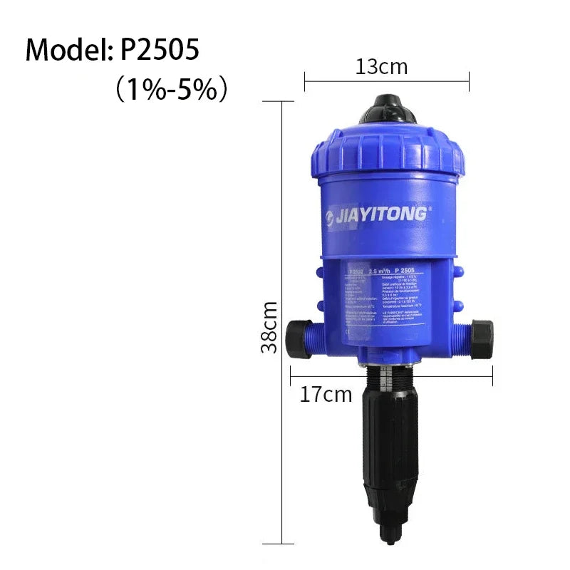 Adjustable Fertilizer Injector Drip Irrigation Water Powered Chemical