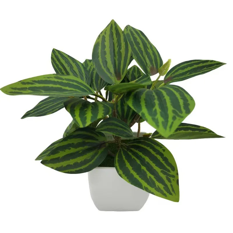 4PCS Artificial Bonsai Plants | Fake Plant Pot Home Office Decor