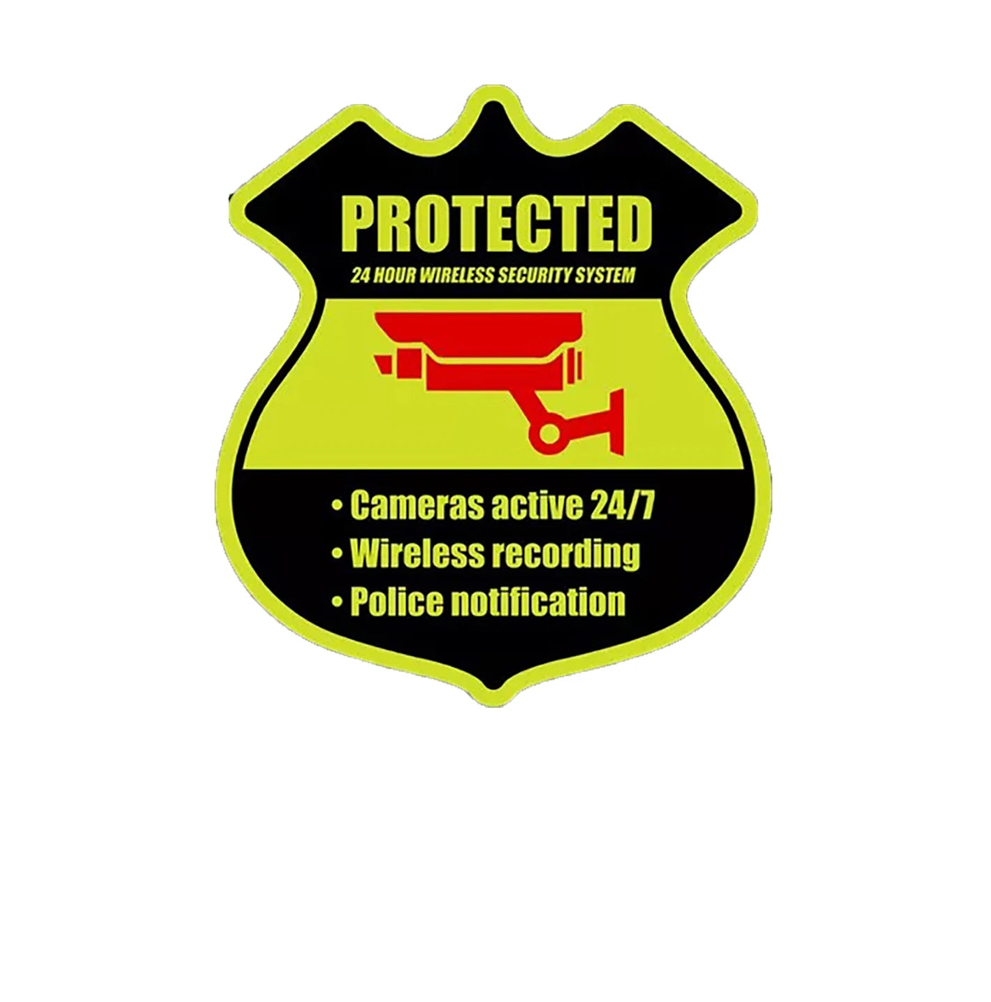 2Pack Home CCTV Security Sticker Video Camera Warning Surveillance Caution Protection5.25x6in Peaceful Pleasures Health and Wellness