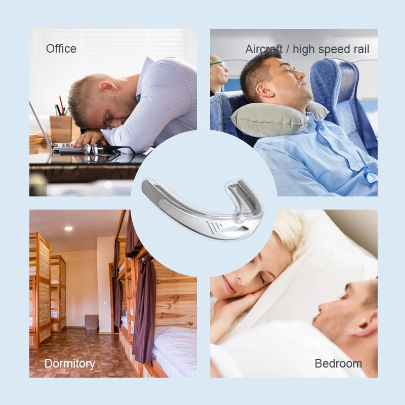 Adjustable Anti-Snoring Mouth Guard Mouthpiece Sleeping Devices Bruxism Snoring Stopper Improve Sleep Mouthpiece Peaceful Pleasures Health and Wellness