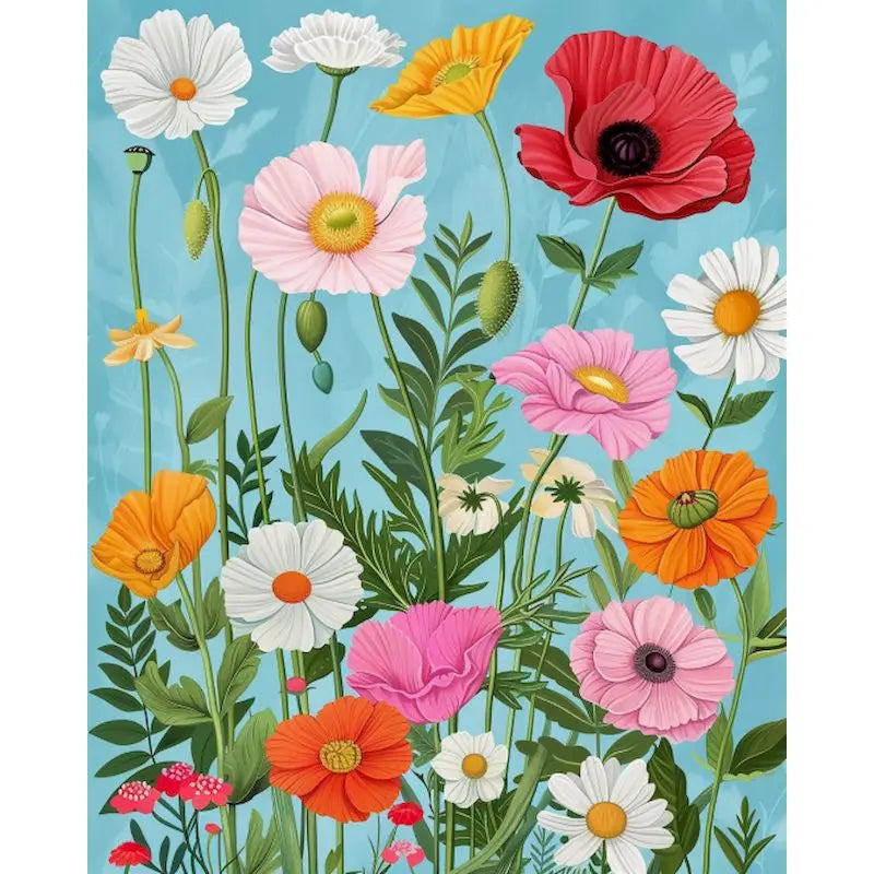 PhotoCustom Painting Paints By Numbers,For Beginner,Simple,Art,Handmade,Simple Flowers,Art Supplies,Digital,On Canvas,Home Decor Peaceful Pleasures Health and Wellness