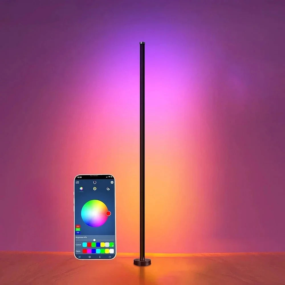 RGB Smart LED Floor Lamp | App, Remote & Music Sync Control