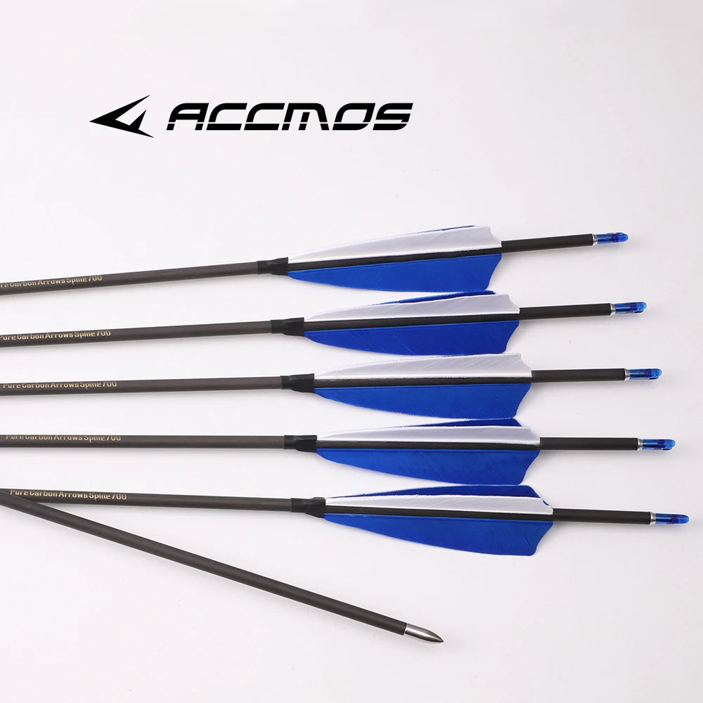 6 Pure Carbon Arrow ID4 Spine 300 400 500 600 700 800 900 1000 1100