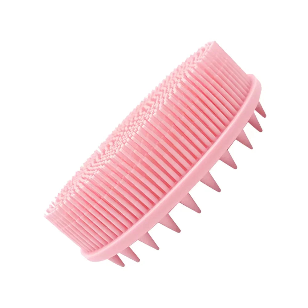 Double-Sided Silicone Shower Brush – Body Scrub & Scalp