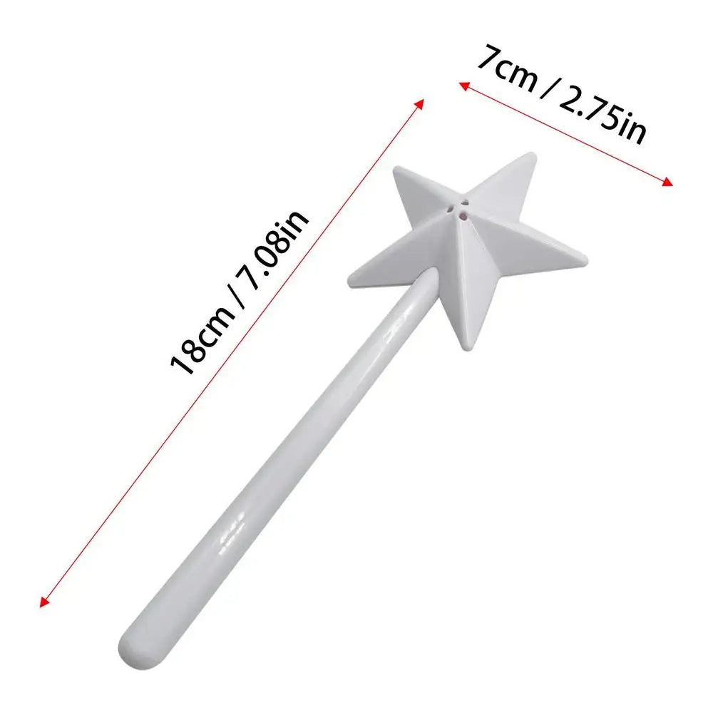 Portable Salt Pepper Shakers Refillable Magicals Star Wand Spices Dispenser Seasoning Shaker Set Kitchen & Dining BBQ Supplies Peaceful Pleasures Health and Wellness White
