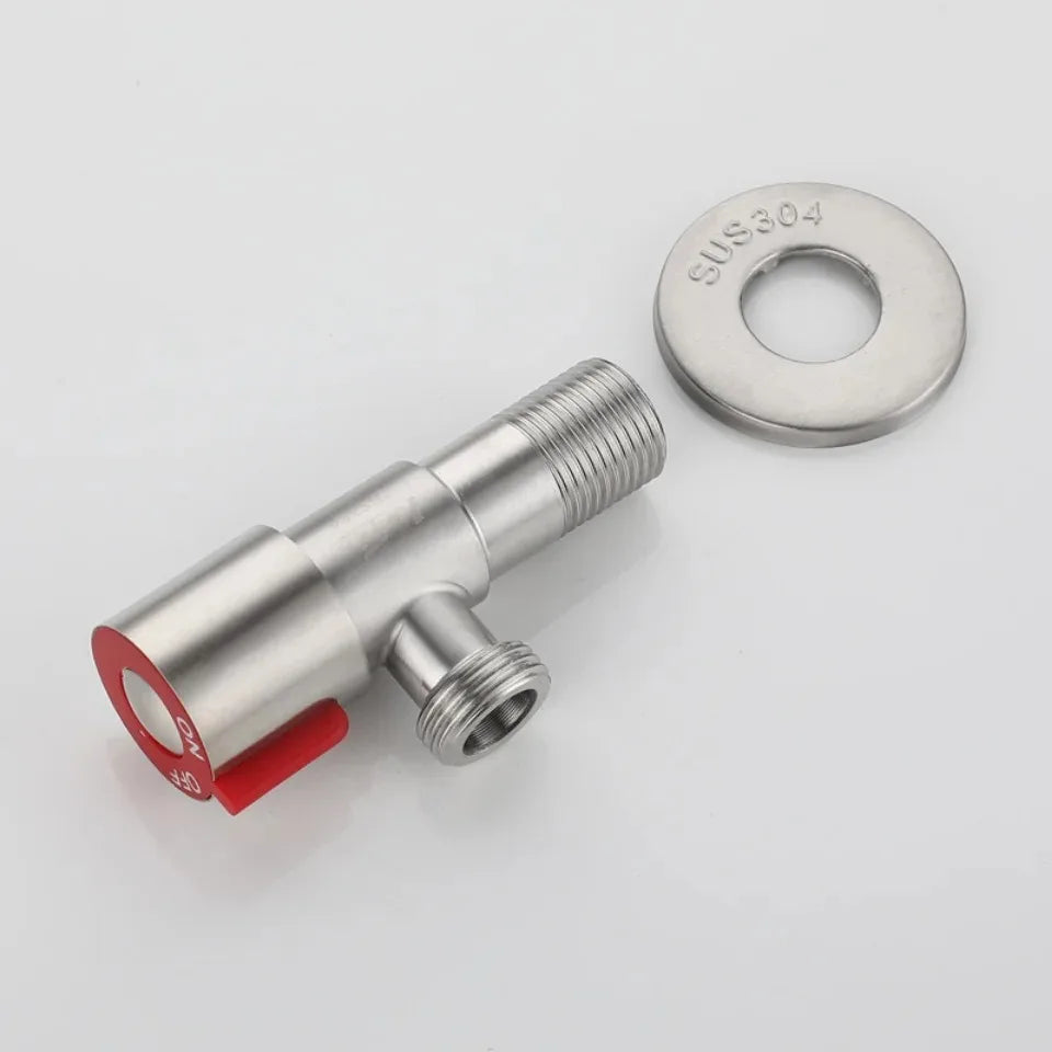 G1/2" Brass Black Angle Stop Shut-Off Valve | Bathroom Bidet