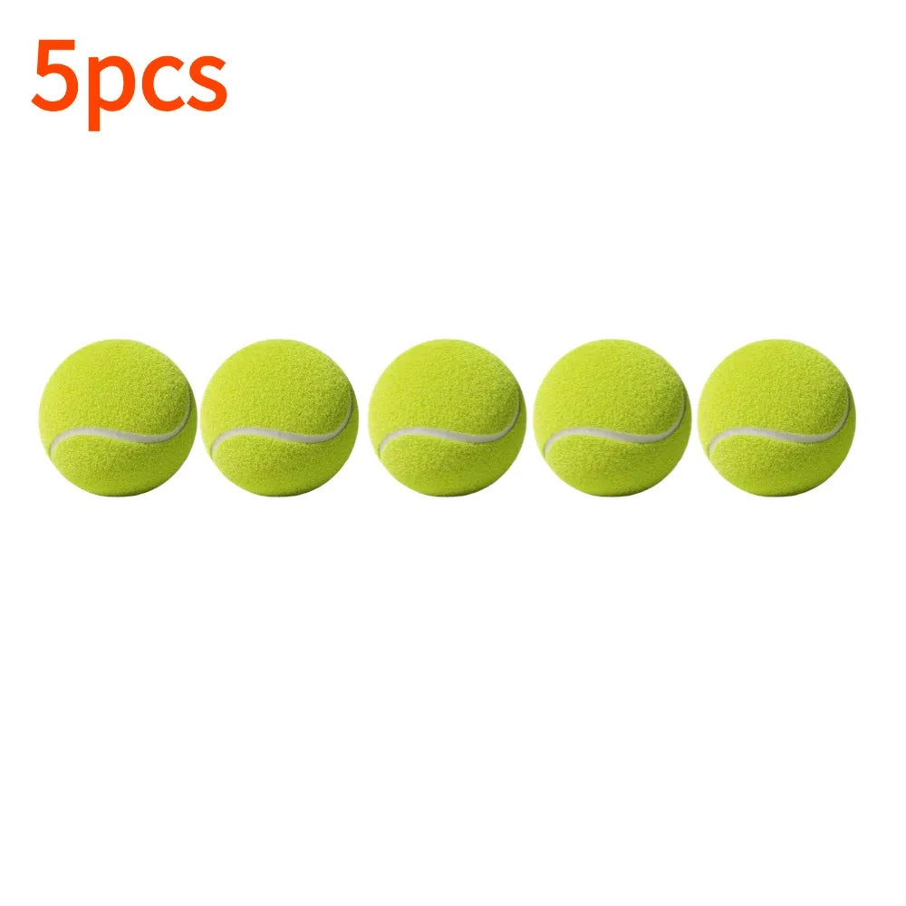 High Elasticity Training Tennis Ball for Exercises Peaceful Pleasures Health and Wellness 5pcs