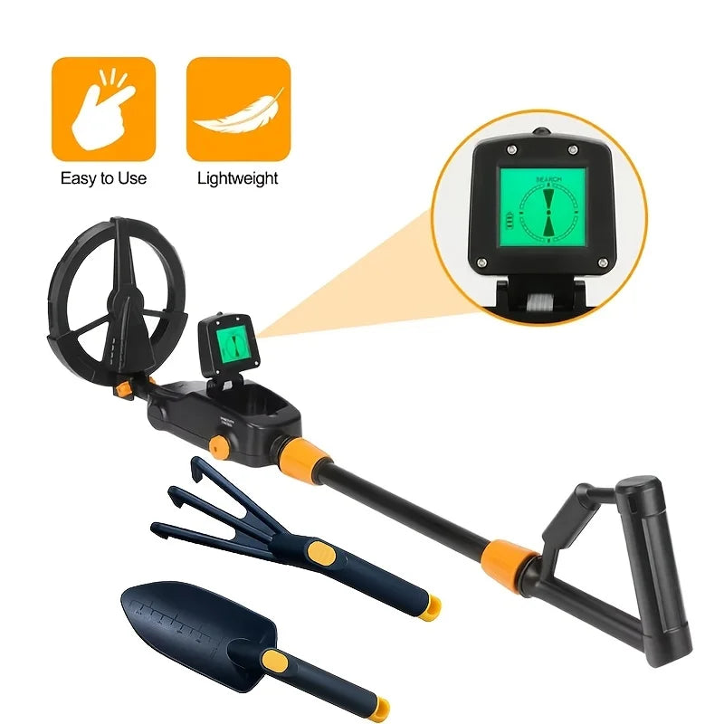 Metal Gold Detector Pinpointer Handheld Treasure Underground Metal Detector Tracker Seeker Finder With Waterproof Search Coil Peaceful Pleasures Health and Wellness With accessories 1