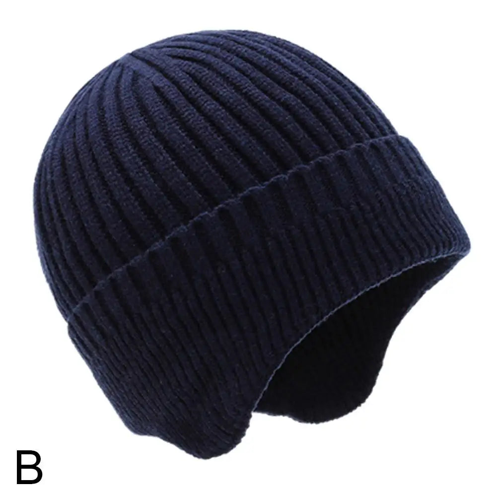 Winter Knit Beanie with Ear Protection – Unisex Cycling Hat