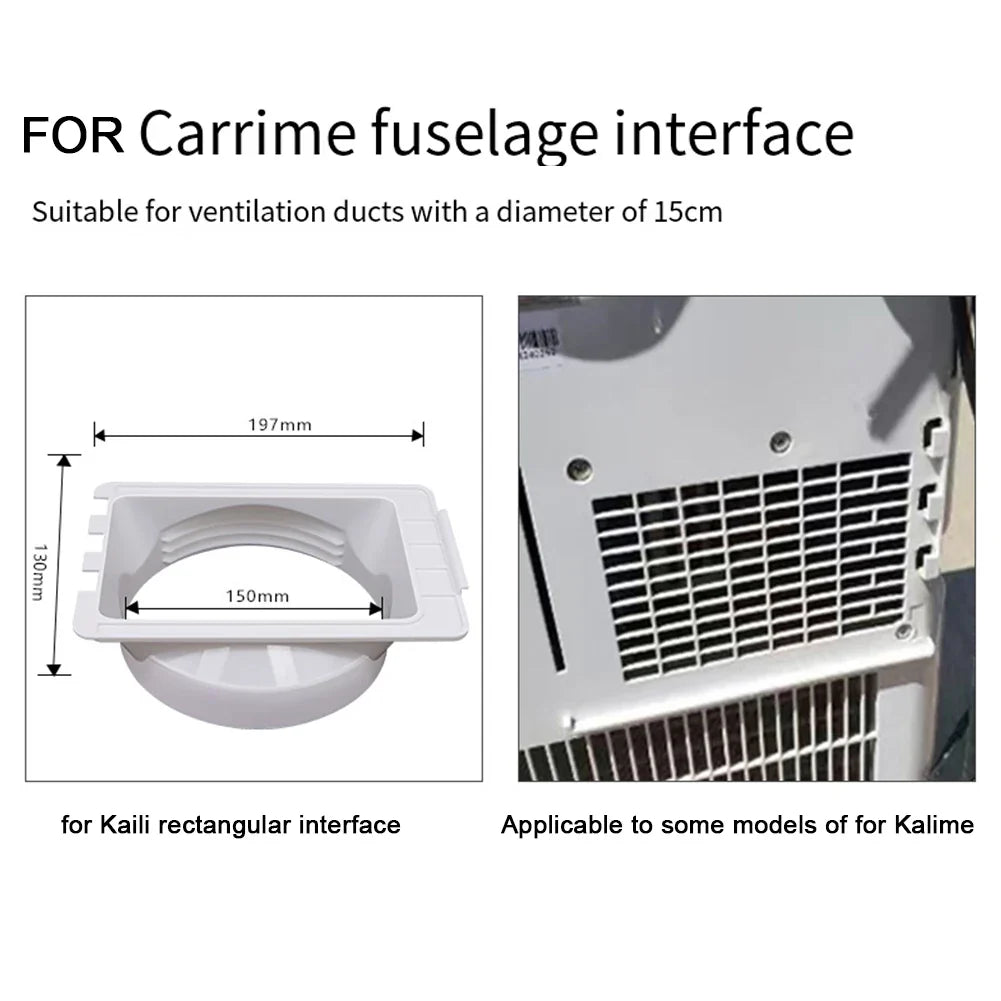 15cm Portable AC Exhaust Pipe Connector & Window Duct Adapter