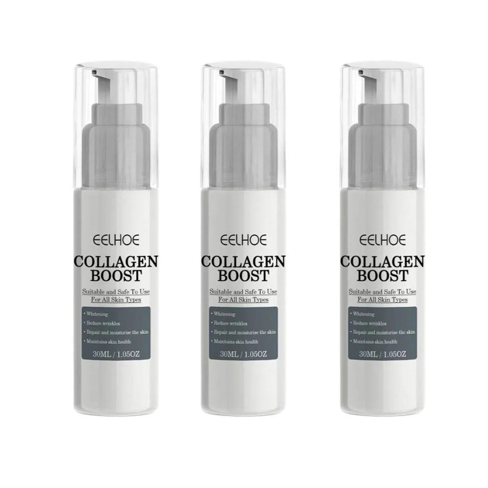 1/2/3pcs 30ml Collagen Boost Firming Essence Cream Fade fine lines Face brightening lightining Serum Cream skin care for women Peaceful Pleasures Health and Wellness 3pcs