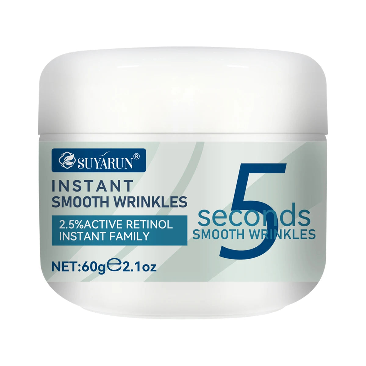 SUYARUN SUYARUN 5-Second Anti-Wrinkle Cream with Collagen & Hyaluronic Acid Anti-Aging Face Firming Moisturizer for All Type. Peaceful Pleasures Health and Wellness 60g