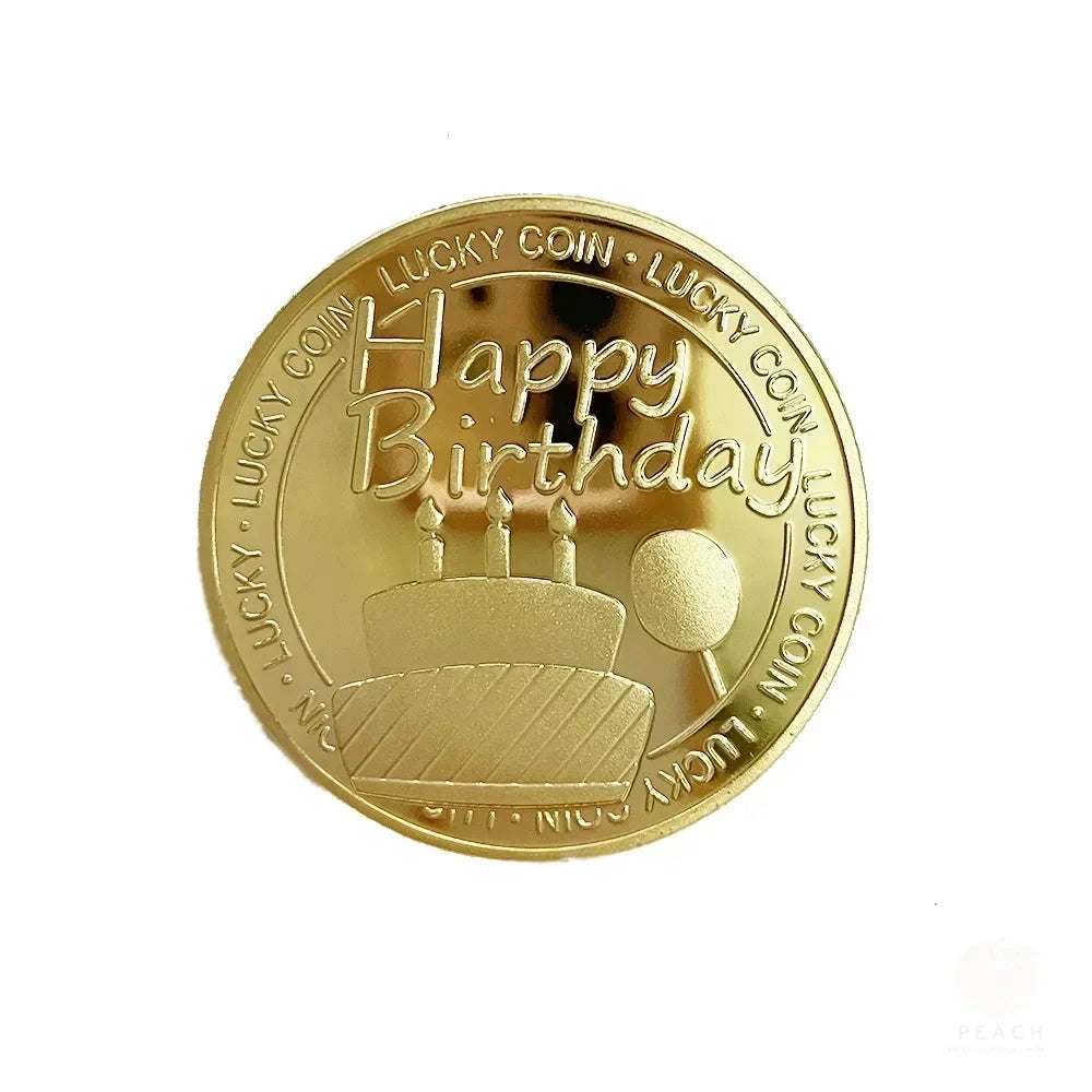 Commemorative Metal Lucky Coin – Birthday & Festival Gift
