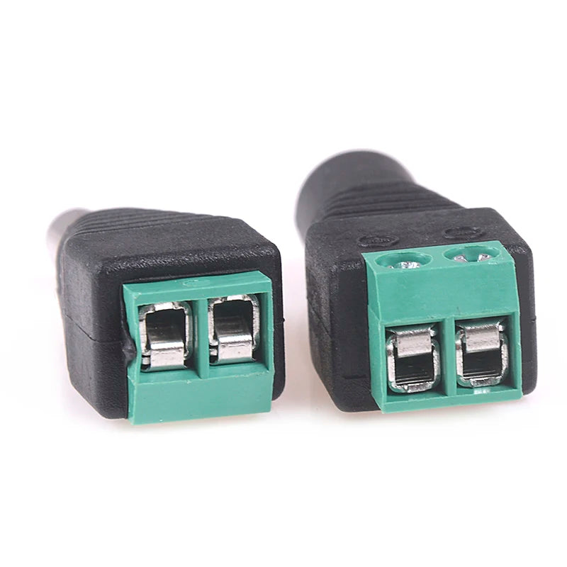 10pcs/5Pairs 2.1x5.5mm DC Power Plug Jack Adapter Connector Male and Female Peaceful Pleasures Health and Wellness
