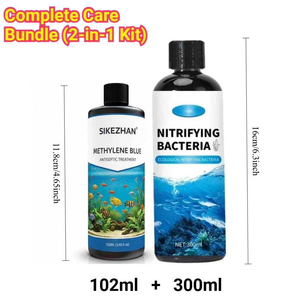 Aquarium Methylene Blue & Nitrifying Bacteria Kit 402ml