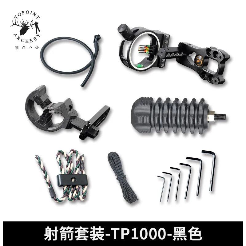 TP1000 Archery Bow Sight Arrow Rest Stabilizer String Equipment Basic