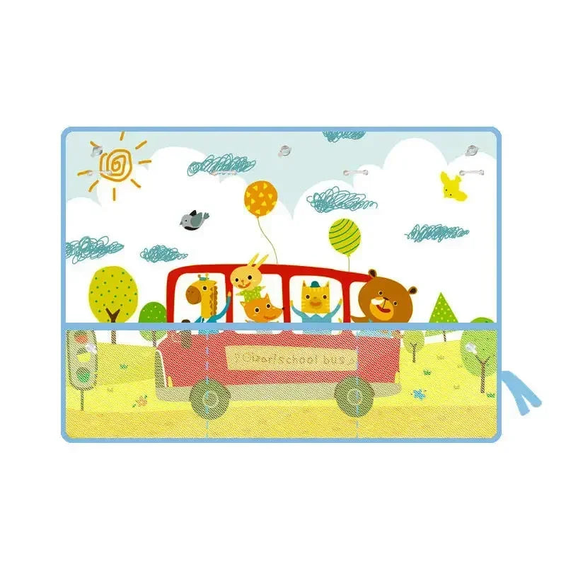 Car Window Sun Shade Curtain | Dinosaur Cartoon | Car & SUV
