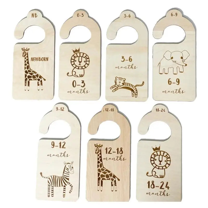 7-Piece Baby Closet Dividers Newborn to 24 Months | Nursery Gift
