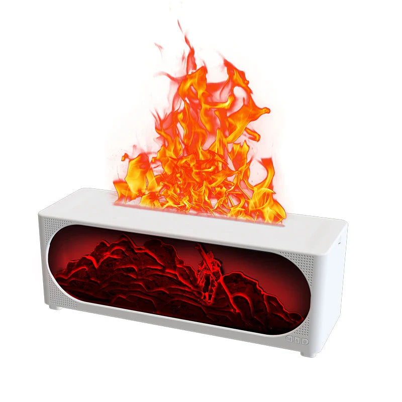 Fireplace Flame Humidifier Bluetooth Speaker & Aroma Diffuser