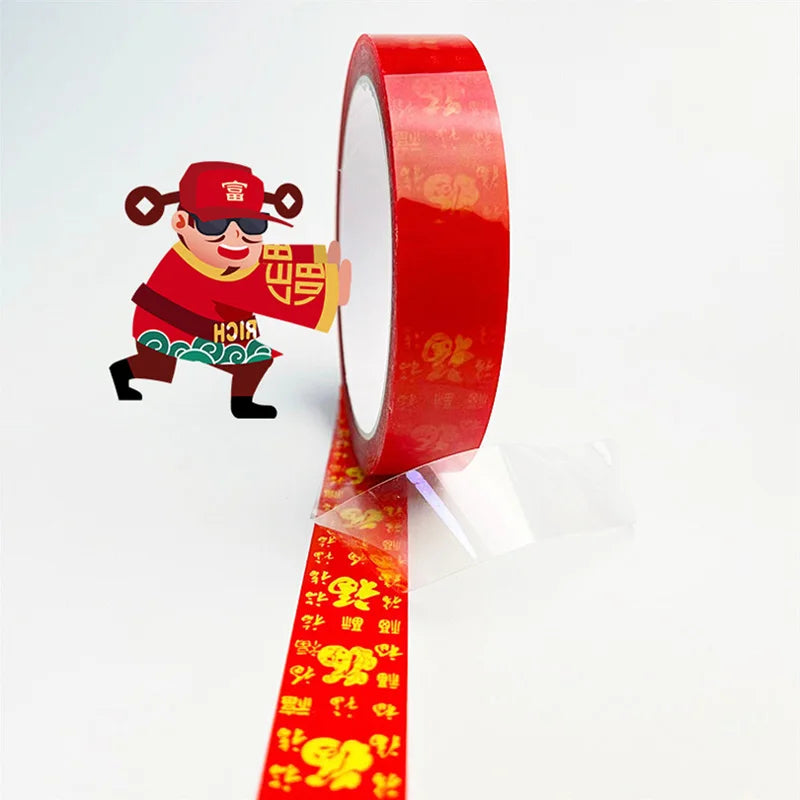 2pc Ultra Thin Transparent Red Film Double Sided Tape With HighTemperature Resistance No Marks Waterproof Adhesion Strong Adhes Peaceful Pleasures Health and Wellness