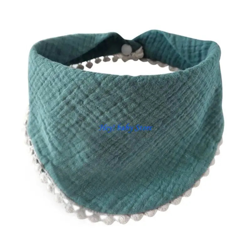 Cotton Gauze Baby Burp Cloth – Adjustable Triangle Bib Newborn