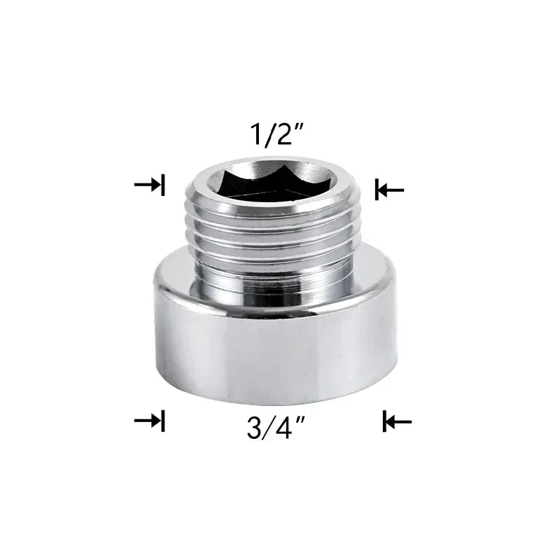 Brass Faucet Thread Adapter 1/2" to M16–M32 Tap Coupler