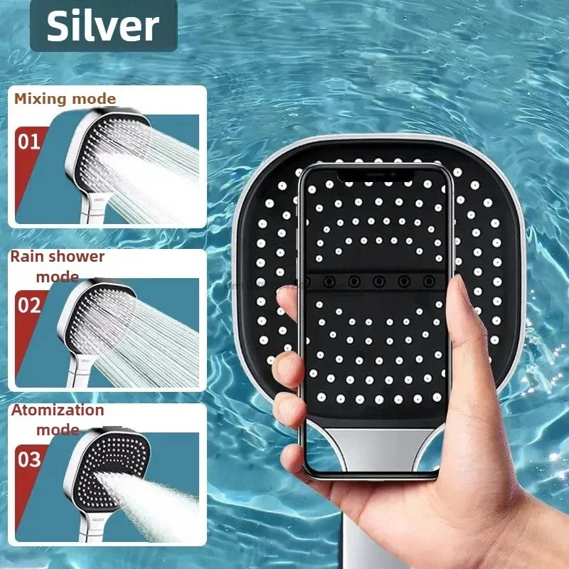 3-Mode High Pressure Handheld Shower Head | Water Saving