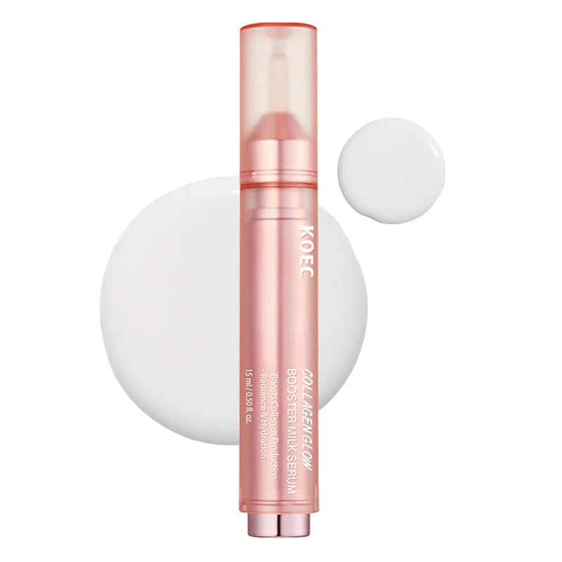 Collagen Glow Booster Milk Essence Soft Supple Skin Deep Moisturizing Lifting & Firming Skin Care Gentle Repair Collagen Essence Peaceful Pleasures Health and Wellness Milk Serum 15g