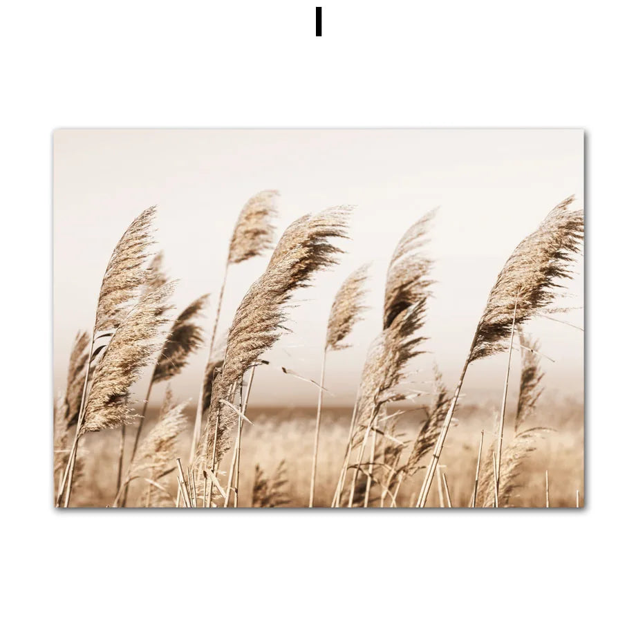 Mountain Deer Winter Landscape Canvas Wall Art | Unframed Print