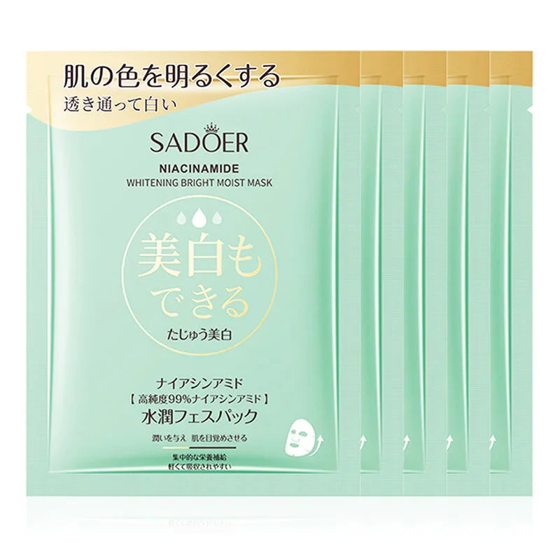 SADOER Nicotinamide Face Mask – Brightening & Hydrating